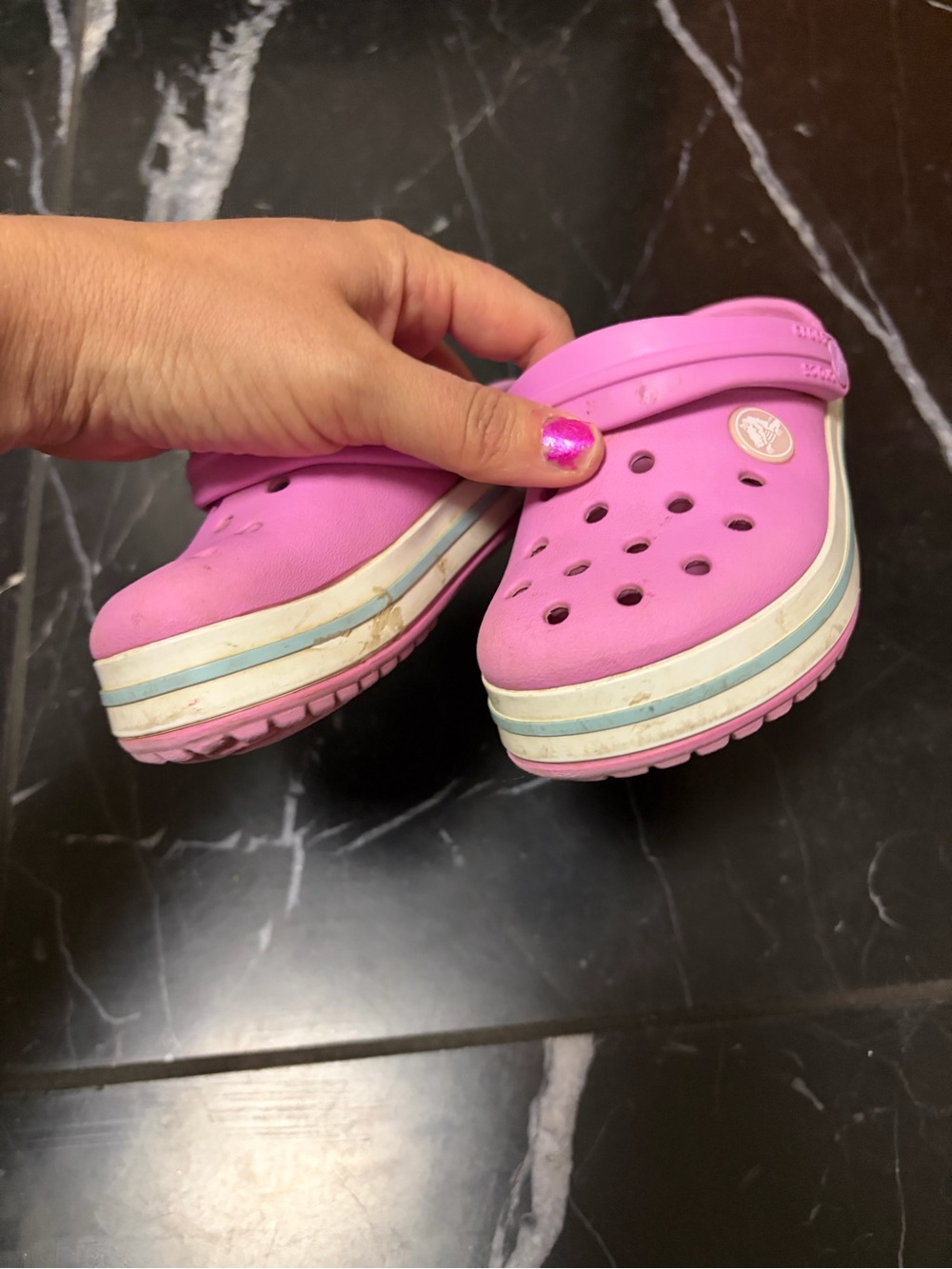 CROCS Kids Pink Vented Clog Sandals
